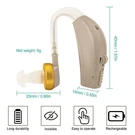 New Digital Hearing Aids Kit Behind The Bte Sound Voice Amplifier. Fixed Price $14.99.