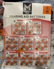 Member's Mark Hearing Aid Batteries, Size 13, Orange Tab, 48 Ct.. Fixed Price $8.00.