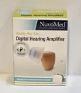 Nuvomed Inside-the-ear Hearing Amplifier With Case. Fixed Price $20.00.