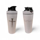 25 Oz Metal Insulated Shaker Bottle Engraved Usa Sided 3 Nails Cross Jesus. Fixed Price $29.99.