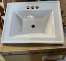 American Standard 1203004.020 - Town Square 4" Cc White Lavatory Countertop Sink. Fixed Price $44.99.