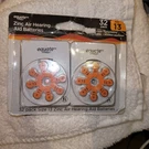 Zinc Air Hearing Aid Batteries, Size 13, 32 Count By Equate. Fixed Price $7.85.