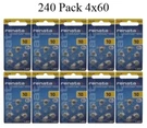 Renata Size 10 0% Mercury Hearing Aid Batteries With Yellow Tab Pack Of 240. Fixed Price $78.09.