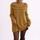 2000S Miracle Berry Off Shoulder Chartreuse Knit Slouchy Tunic Sweater Large. Fixed Price $35.00.