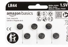 Amazon Basics 6-PACK LR44 Alkaline Button Coin Cell Battery, 1.5 Volt, Long Last. Fixed Price $6.00.
