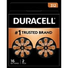 Duracell Size 312 Hearing Aid Batteries Zinc-air 1.45V 16 Count Pack. Fixed Price $14.99.
