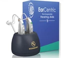 Earcentric Easycharge Rechargeable Hearing Aids (pair) Silver - New Sealed. Fixed Price $123.00.