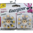 Energizer Zinc Air Hearing Aid Size 10 - 32 Batteries, Exp 07/27. Fixed Price $14.98.