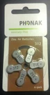 Phonak Hearing Aid Zinc Air Batteries 312. Fixed Price $22.99.