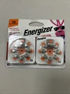 Energizer Hearing Aid Batteries, Battery Size 13, Orange Tab, 32 Pack. Fixed Price $13.00.