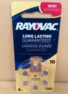 18-RAYOVAC Hearing Aid Batteries Size 10 Mercury Free-use By 2/2020. Fixed Price $9.00.