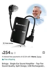 Britzgo Digital Hearing Amplifier Black Bte, Noise Cancellation, Certified. Fixed Price $88.88.