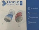 Oricle 2.0 Rechargeable Hearing Aid Blue Red Adult Charging Case Easy Control. Fixed Price $49.99.
