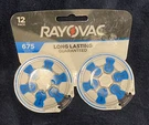 12 Pack Rayovac Size 675 Hearing Aid Batteries New Exp. Nov 2025. Fixed Price $19.96.