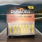 **duracell Size 10 (yellow) Zinc-air Hearing Aid Disposable Batteries**. Fixed Price $7.00.