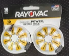 Rayovac-sz 10-16 Pack-hearing Aid Batteries-longest Lasting Battery. Fixed Price $11.95.