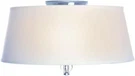 Rondo 3-LIGHT Flush Mount, 15" Wide, Polished Nickel & White Glass. Fixed Price $346.99.