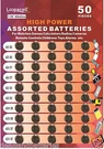 Loopacell Alkaline Button Assorted 1.5V LR41 LR626 LR754 LR1130 LR44 Batteries. Fixed Price $8.84.