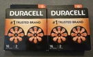 Duracell Size 13 Batteries 2 Boxes Of 16. Fixed Price $15.00.