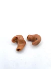 Lot Of 2 Qualitone Hearing Aid Molds Skin Colored Non-slip Ergonomic Grip. Fixed Price $125.00.