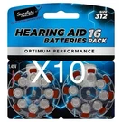 Signature Select Hearing Aid Batteries 5X10 160 Total Size 312 (new). Fixed Price $20.00.