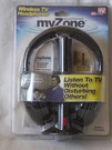 Myzone Wireless Tv Headphones Telebrands As Seen 2011. Fixed Price $12.99.