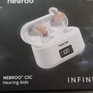 Nebroo Infinity Cic Rechargeable Hearing Aids CN430S W/ Charging Case Both Ears. Fixed Price $200.00.