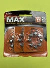 24 Pcs. Cvs Max Hearing Aid Batteries / Size 13 #268431. Fixed Price $5.99.