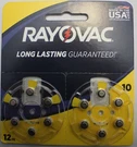 Rayovac 15 Packs Of 12 (180) Hearing Aid Batteries Size 10 New. Fixed Price $29.61.