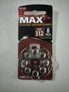 8 Cvs Max 312 Hearing Aid Batteries Factory Sealed BAT10 Exp 9/26 - New. Fixed Price $16.00.