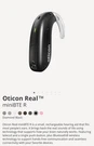 Oticon Real 1 Mini Bte Hearing Aids - Black (no Molds) Used. Fixed Price $799.00.