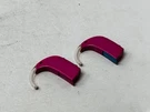 Pair Of Oticon Sensei Pro Sp Hot Pink Digital Hearing Aid - No Batteries. Fixed Price $132.50.