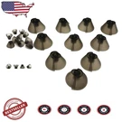 High-value Gn Resound Hearing Aid Domes Dark Gray, Invisible Tulip, 10PC Kit. Fixed Price $33.99.