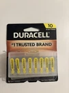 Duracell Hearing Aid Size Batteries Count March 2026 Expiration DA10B16. Fixed Price $9.58.