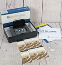 New Open Box - Listen Clear HD290 Sp Gray Hearing Aids W/ Case Batteries, Nib. Fixed Price $159.95.