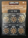 48 Ct Kirkland Signature Hearing Aid Batteries #312 Zinc Air Long Lasting New!. Fixed Price $17.00.