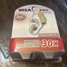 Msa 30X Sound Amplifier Ear Aid Rapid Charger Rechargeable New In Package. Fixed Price $15.00.