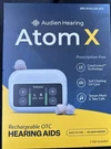Audien Hearing Atom X Rechargeable Aids. Fixed Price $95.00.