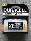 Duracell Long Lasting Batteries DA10B24ZM Piles New. Fixed Price $11.00.