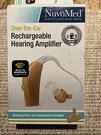 Nuvomed Over-the-ear Rechargeable Hearing Amplifier Storage Case & Accessories. Fixed Price $19.99.