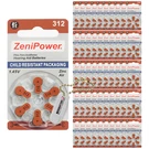 Zenipower Size 312 1.45V Hearing Aid Batteries (300 Pack) + Battery Holder. Fixed Price $69.98.