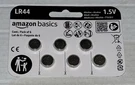 Amazon Basics 6-PACK LR44 Alkaline Button Coin Cell Battery, 1.5 Count. Fixed Price $10.00.