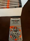 Rayovac Extra Hearing Aid Batteries Size 13 Orange 10X6=60 Nib. Fixed Price $18.00.