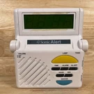 Sonic Alert SB-1000 ?white Digital Boom Combination Alarm Clock For Parts. Fixed Price $6.00.