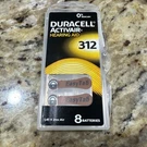 Duracell Hearing Aid Batteries Brown Tab (size 312) New Cpix. Fixed Price $6.00.