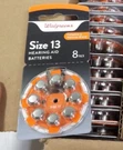 (10) Walgreens Size 13 Hearing Aid Batteries Premium Zinc Air 8 Pack Exp 05/2027. Fixed Price $29.69.