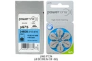 240-PACK Size P675 Powerone Hearing Aid Batteries. Fixed Price $195.99.
