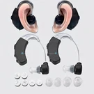Pair Of Digital Hearing Aids Kit Behind The Bte Sound Voice Amplifier. Fixed Price $14.99.