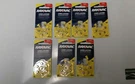 Lot Of 7 Packs 6 & 1-12 That 54# 10 Rayovac Hearing Aid Batteries. Fixed Price $25.00.