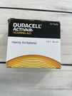 Duracell Activair Mercury Free Hearing Aid Batteries, 10 Pack, EXP-2025. Fixed Price $15.98.